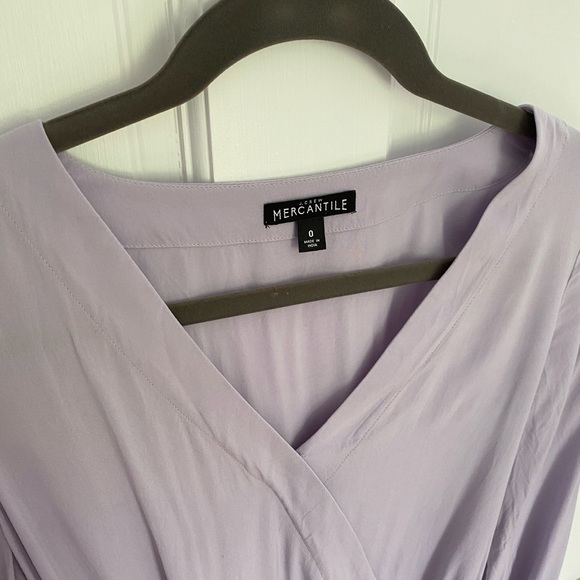 J.Crew Mercantile Violet Faux Wrap Blouse 0 - Picture 5 of 5